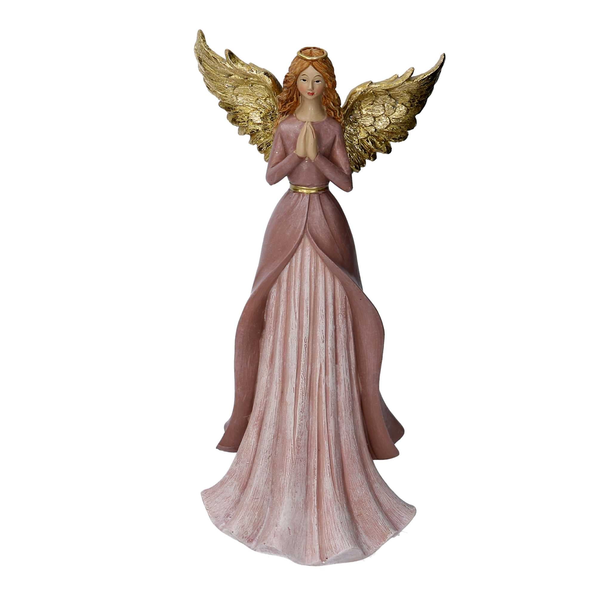 Angelo resina rosa cm 13,5x10xh28,5