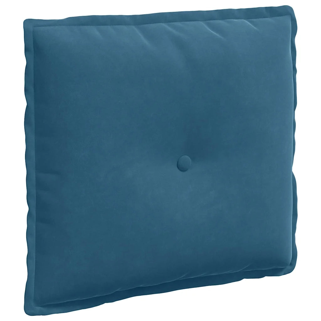 Cuscino per Schiena Blu 50 x 45 cm Tessuto in Cords 42014631