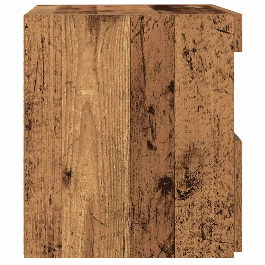 Armadio da Notte con cassetto Legno vecchio 50 x 40 x 45 cm 862180