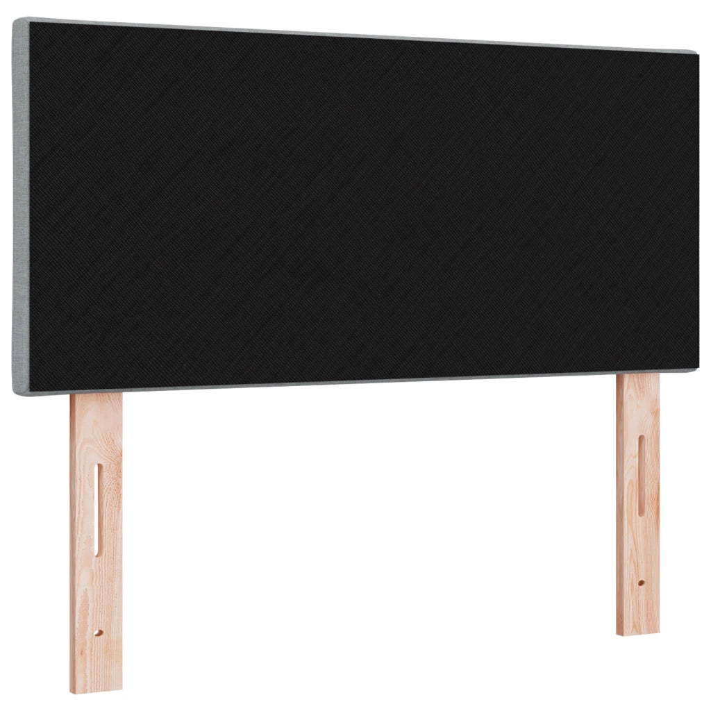 Testiera LED  Design Blocchi a Diamante Grigio Chiaro 90 cm Tessuto