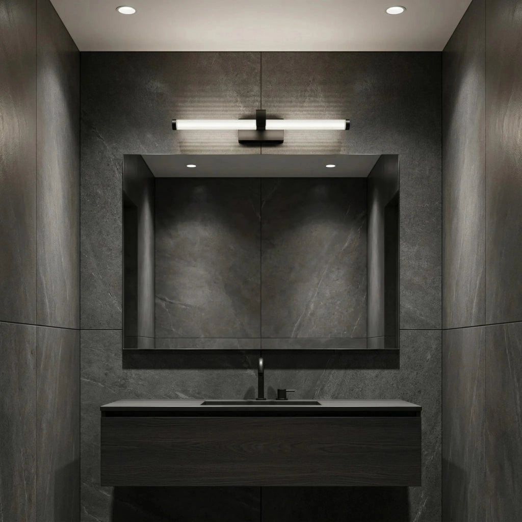 Applique Da Bagno Led APP1887-1W 40cm Black