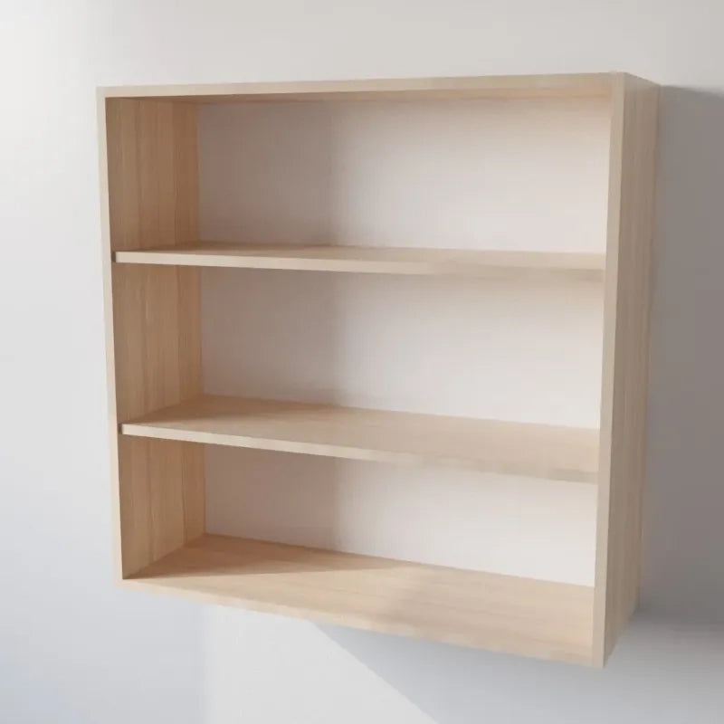 Pensile Cucina  in Legno Nobilitato Rovere Mobile Alto con 2 Ante, Pensile Componibile Moderno Made in Italy (H90XL90XP33cm)