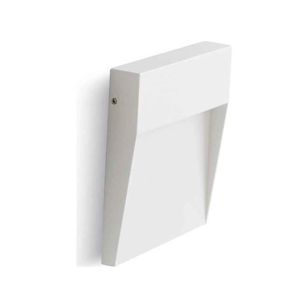 Applique/Segnapasso Esterno In Alluminio Bianco Led 6 W Grande 3000K Geo Square