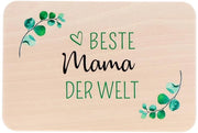 Tavolo da colazione in legno con stampa UV di alta qualità | Ideale regalo per la mamma | Tavolo da pranzo colorato "Migliore mamma