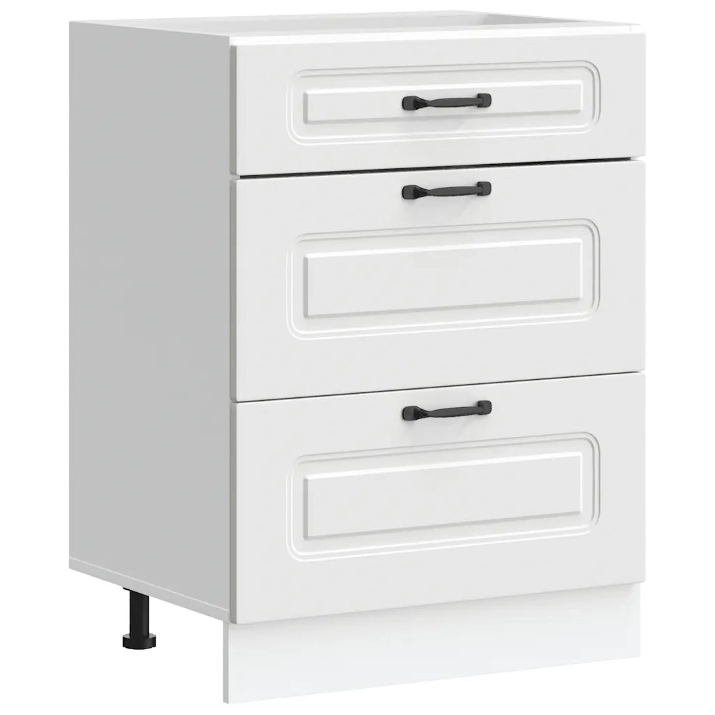 vidaXL Base da Cucina Kalmar Bianco in Legno Multistrato