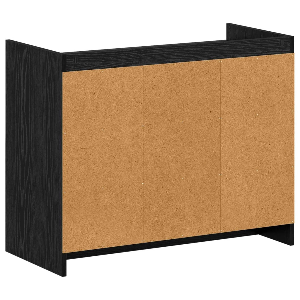 Mobile per scarpe Rovere Nero 85 x 39,5 x 70 cm 8011364