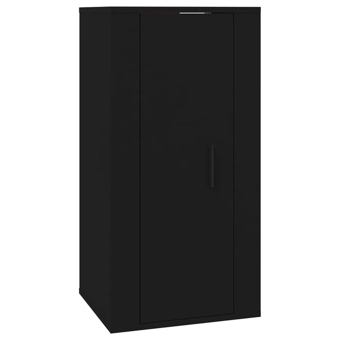 Mobile Porta TV a Parete Nero 40x34,5x80 cm 816673