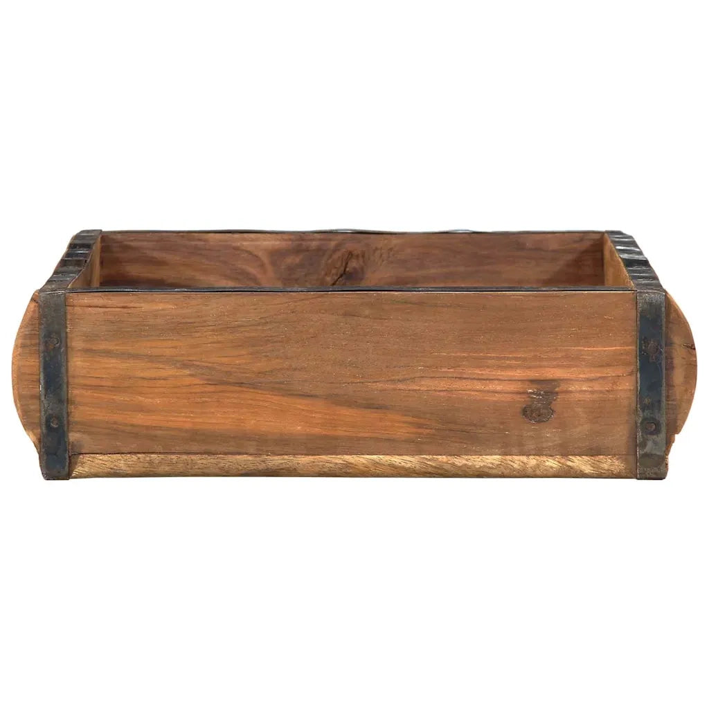 Vassoio 4 pz Marrone 29 x 31 x 10 cm Legno Recuperato Massello CFW2565221