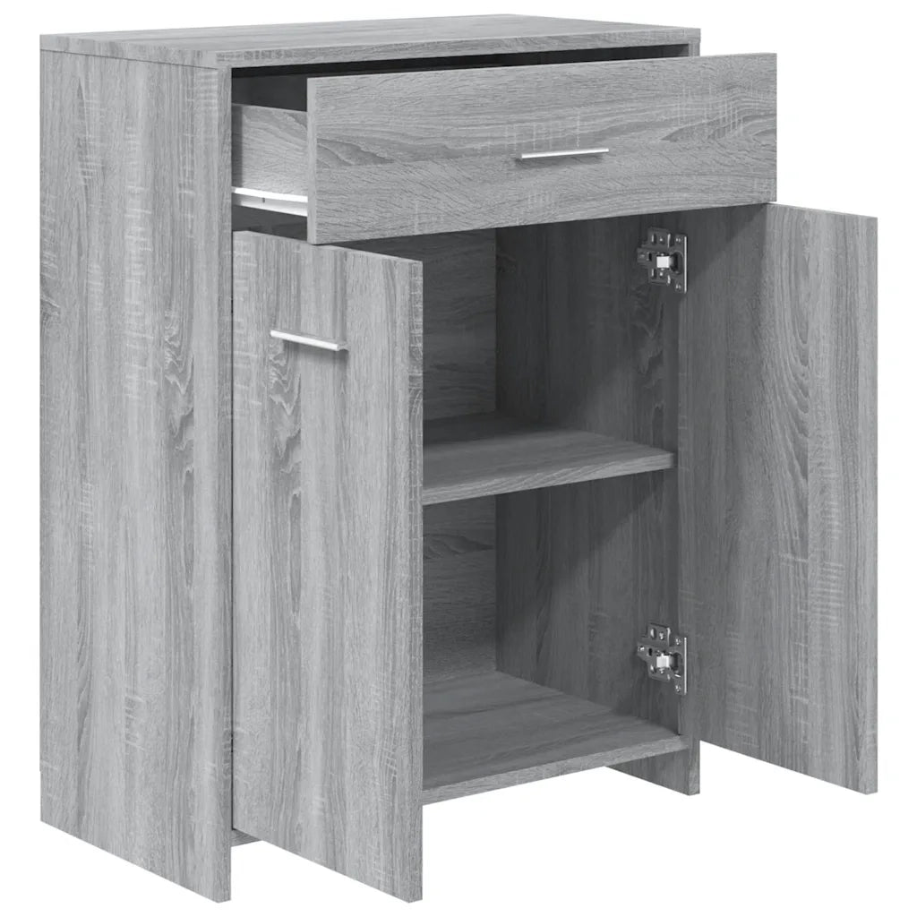 Armadietto Bagno Grigio Sonoma 60x33x80 cm in Legno tecnico 815664