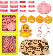 Forme per biscotti per bambini, 16 pezzi, forme biscottiere, forme biscottiere animali, forme biscottiere, forme per fondant, forme per pane e verdure per bambini, forme per sandwich (Halloween)