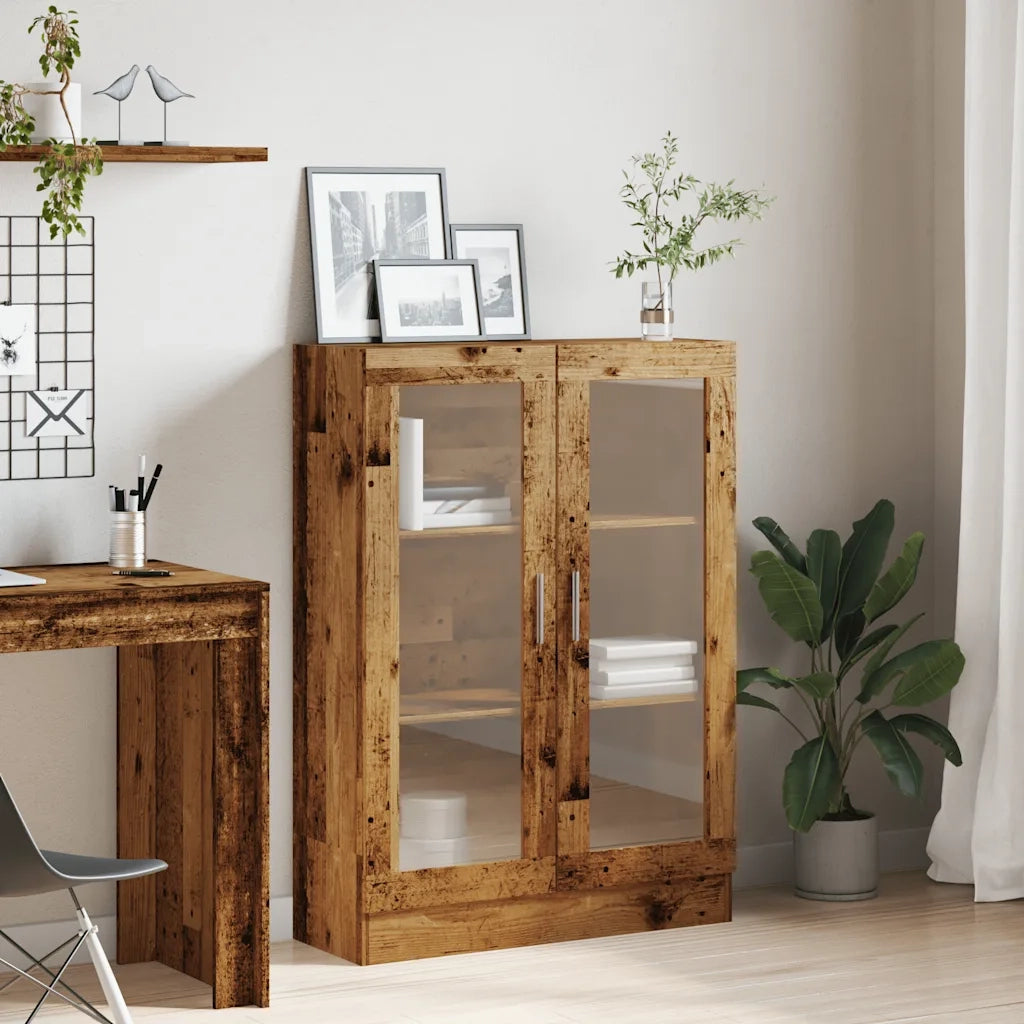 Libreria-Scaffale per Libri-Mobile di Stoccaggio Legno Antico 82,5x30,5x115 cm in Truciolato 576371