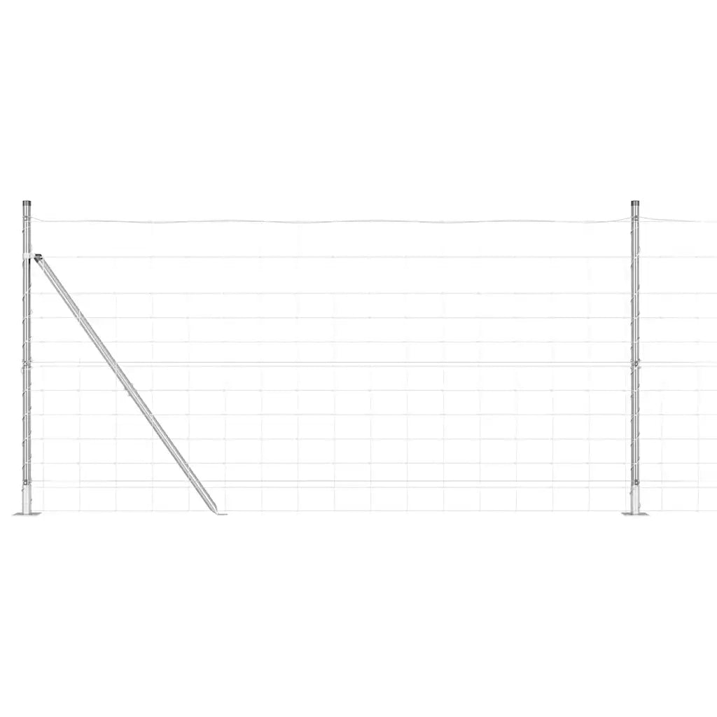 Palo della recinzione Zincato 25 x 1,2 m Acciaio 3351510