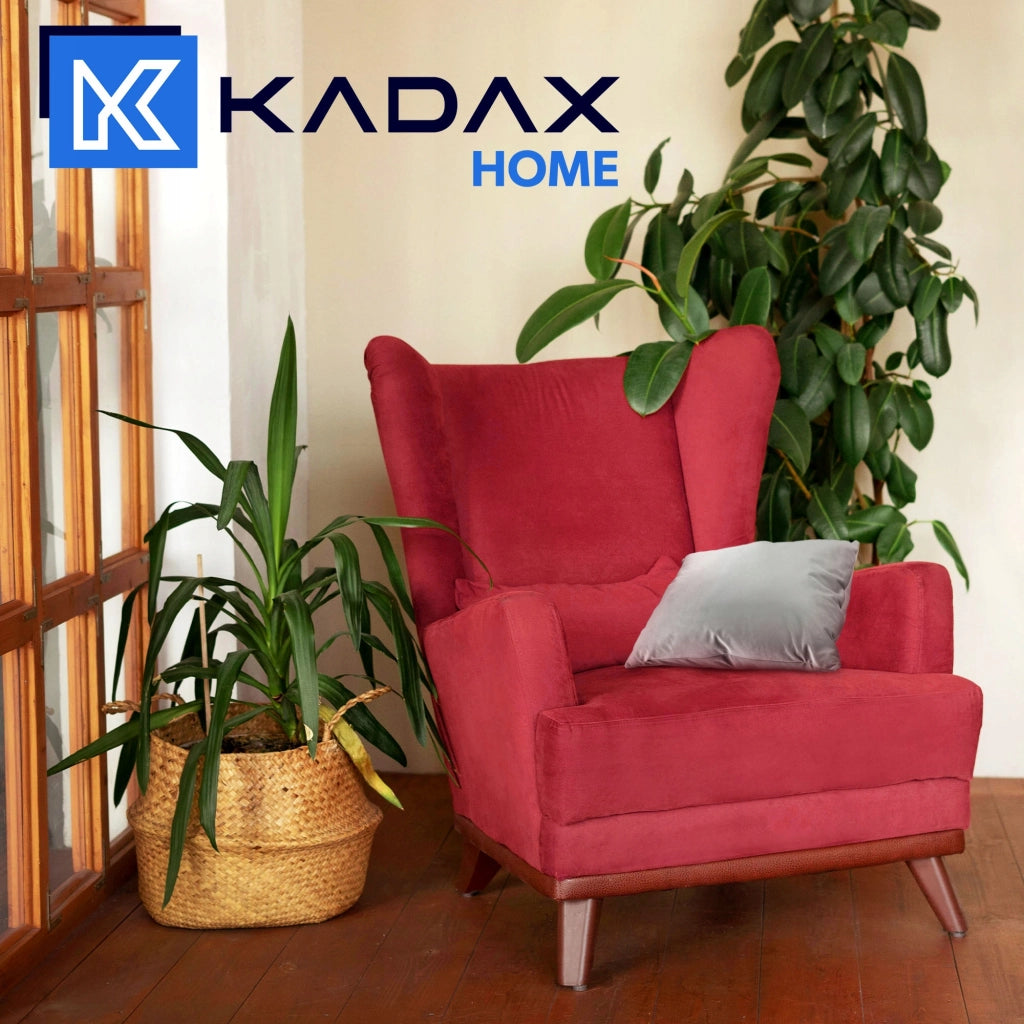 Cuscino decorativo in velluto KADAX 50x50 per soggiorno, grigio, Jasiek Soft
