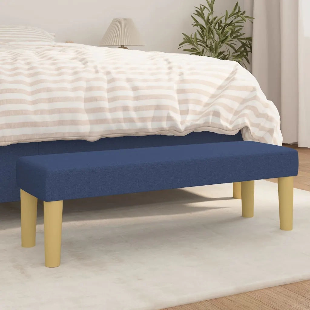 Panca Blu 100x30x30 cm in Tessuto 346658