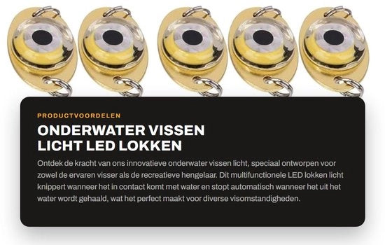 Lanterna subacquea multifunzionale per pescatori - LED - luce attirante per pesca notturna - impermeabile - attrezzo per esca per pesca - adatto per pescatori
