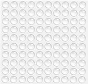 Blocco antiurto di alta qualità - assorbimento del rumore - set da 100 - trasparente - silicone