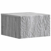 Tavolino da Parete Laterale Sonoma grigio 34,5 x 33 x 20 cm