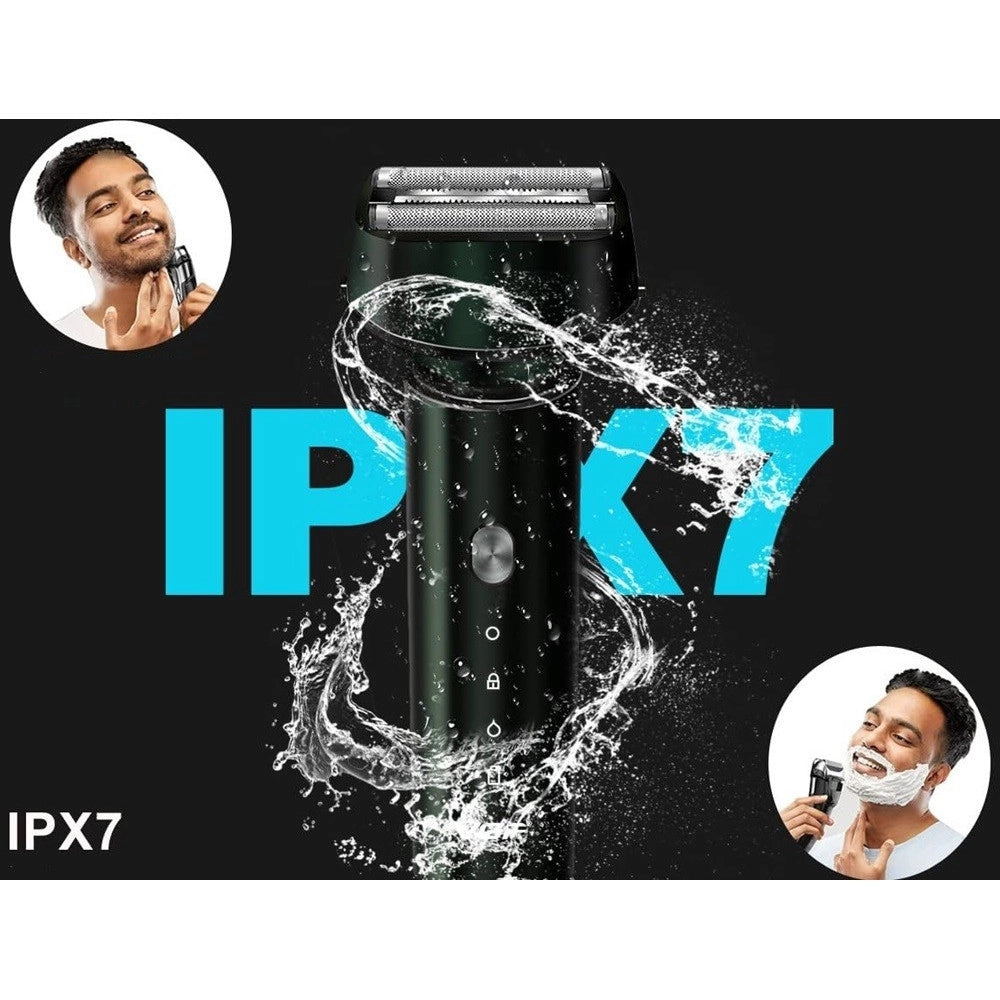 Trade Shop - Rasoio Elettrico 3 Lame Ipx7 Impermeabile Usb Ricaricabile Indicatore Led V-380 -