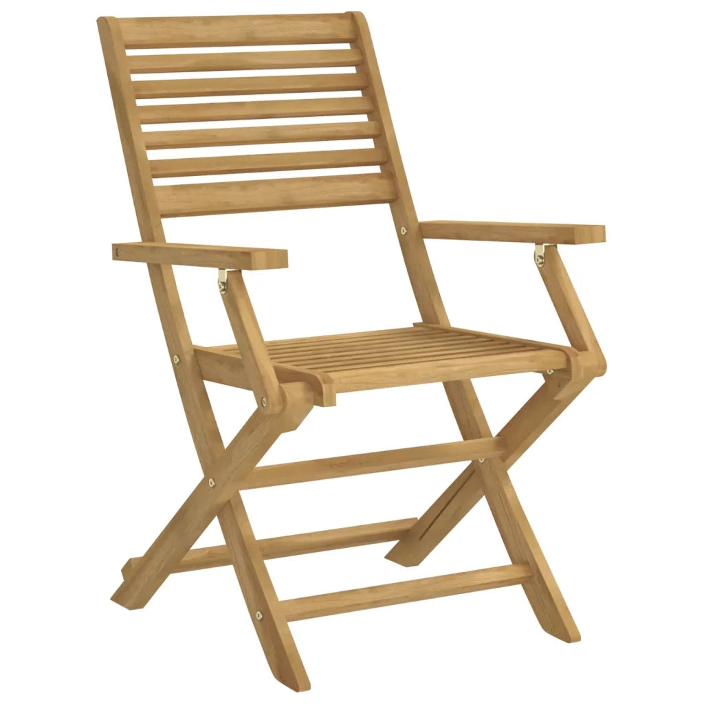 Sedie Giardino Pieghevoli 2pz 54,5x61,5x86,5 cm Massello Acacia 365737