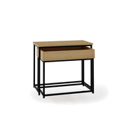 Set tavolini da salotto rettangolari Hispanohogar finitura rovere 55x60x29