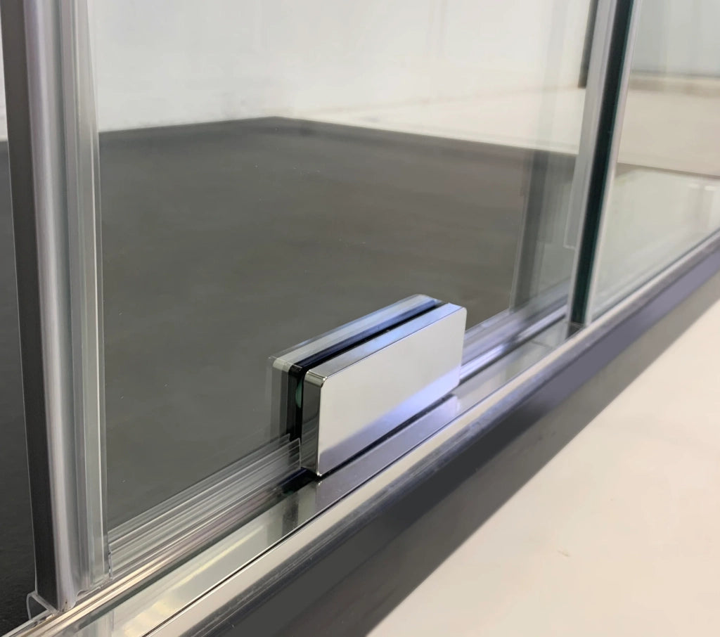 Box doccia angolare KENNA apertura al vertice 80x70 cm (75-80/65-70) cromo lucido vetro trasparente
