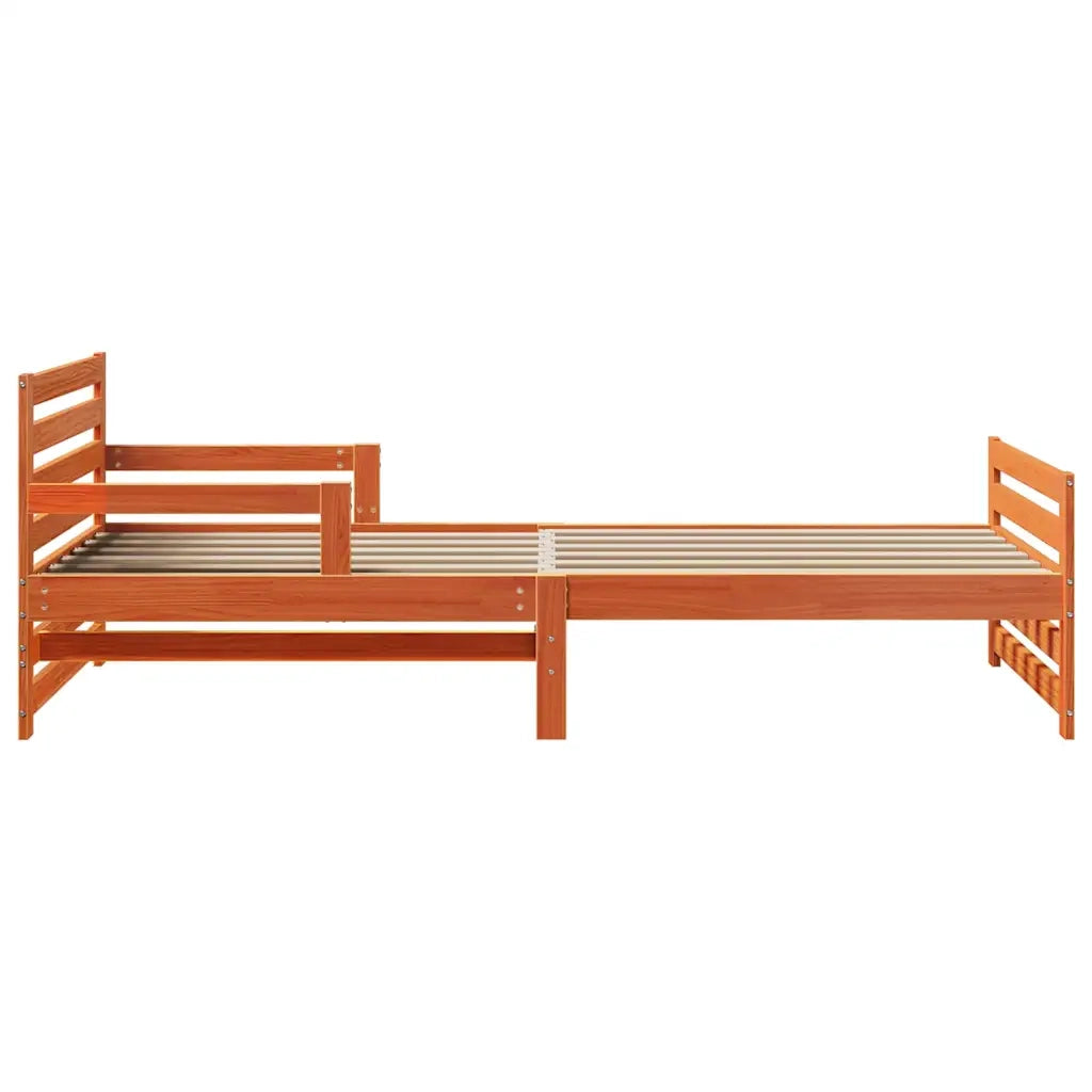 Struttura del letto con testiera-Giroletto con Testiera Marrone cerato 80 x 200 cm 494461