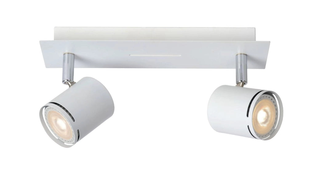 Faretto Lucide Rilou 2xGU10 4,5W 3000K Bianco Metallo