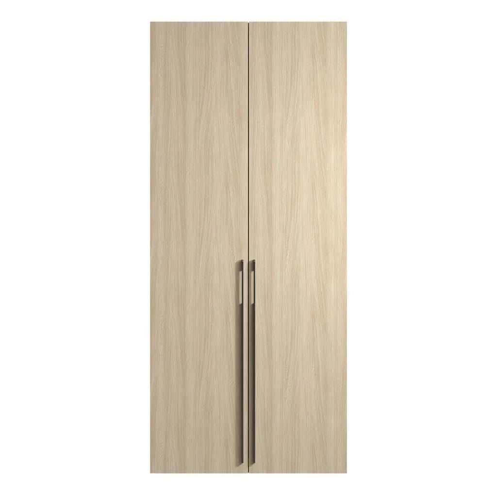 Armadio SORIA 90 cm quercia e nero – 2 ante a battente