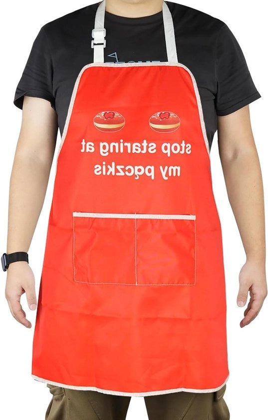 Cappotto da cucina divertente per Paczki - Cappotto da cucina con disegno a onde - Idea di regalo carina - Gonna da cucina unisex con frase motivazionale - Regalo per gli appassionati di cucina - Dimensione unica adatta a tutti