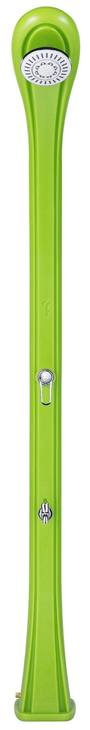 Doccia Solare da Giardino 28L Miscelatore e Lavapiedi Verde