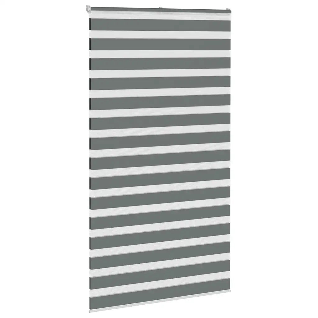 vidaXL Tenda a Rullo Zebra Larghezza Tessuto 125,9 cm Poliestere
