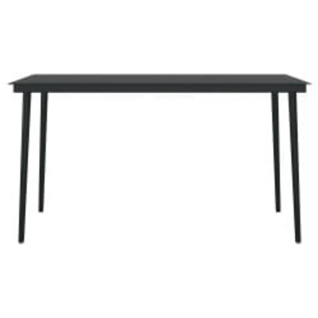 Set da Pranzo da Giardino 5 pz con Cuscini Nero cod mxl 51993
