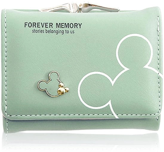 Portafoglio per donne piccola - Portafoglio in pelle morbida - Materiale PU - Grande capacità - Chiusura invisibile - Facile da portare - Portafoglio per donne