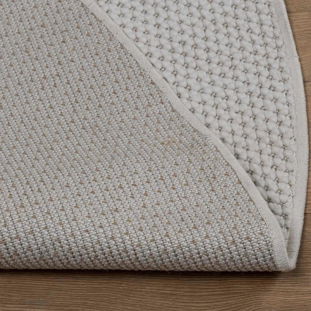 Tappeti per area Rotondo LUGO Crema Ø 120 CM Poliestere
