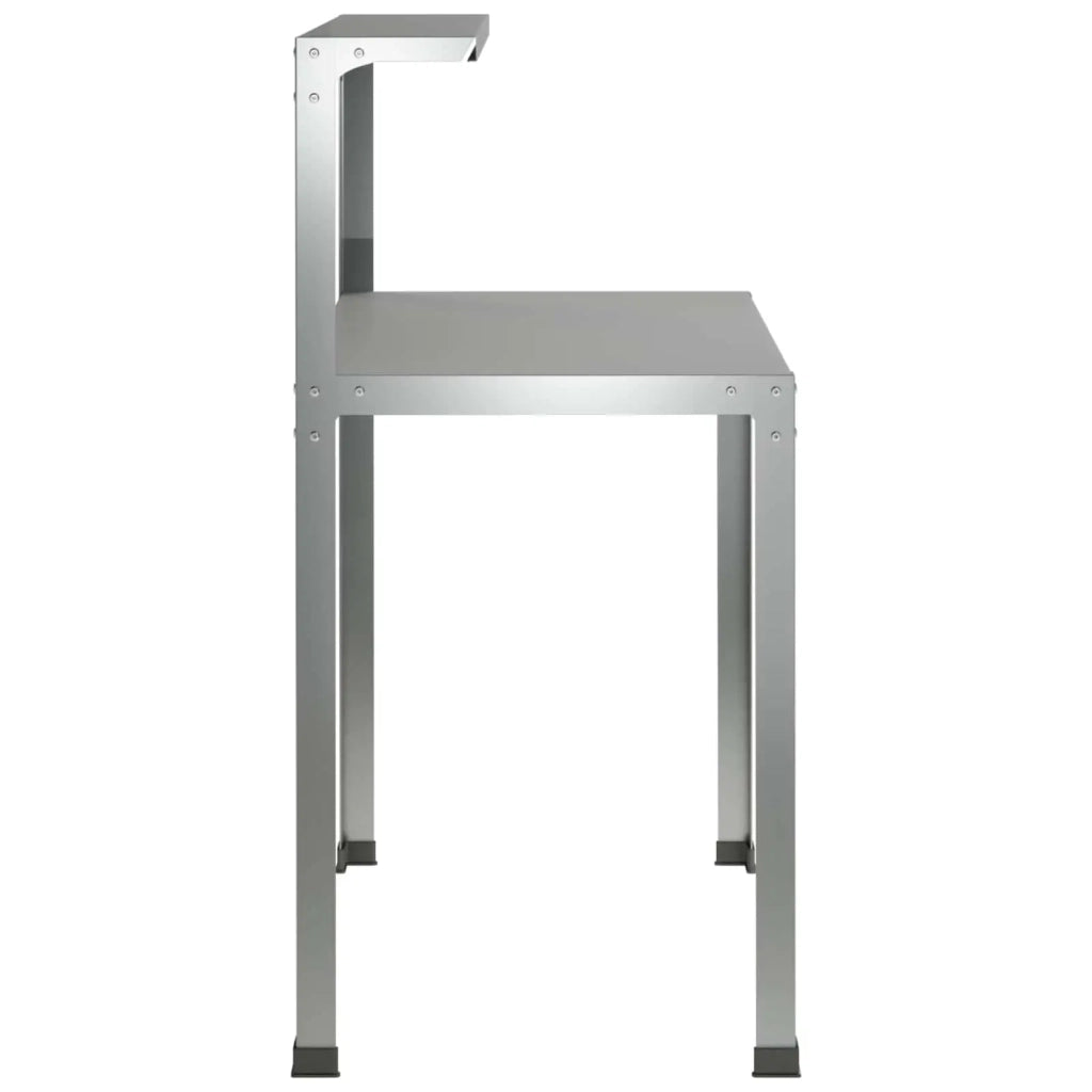 Tavolo da rinvaso 60 x 50 x 104 cm Acciaio zincato Argento 8014916