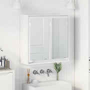 Mobiletto per specchio da bagno Bianco Lucido 60 x 20 x 60 cm
