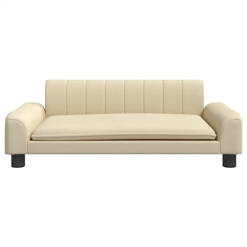 Lettino per Cani Crema 90x53x30 cm in Similpelle 171846