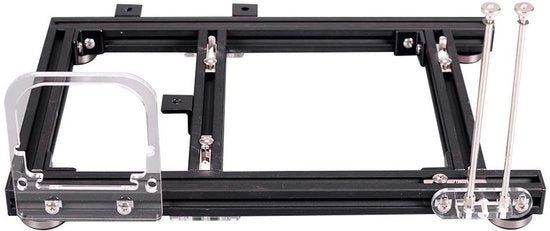 Computerbehuizing a Fiamma Aperta - Raffreddamento con Alluminio - ITX Case - 5 Braccioli - Kit di Attrezzi - Set di Viti - Scatola per PC