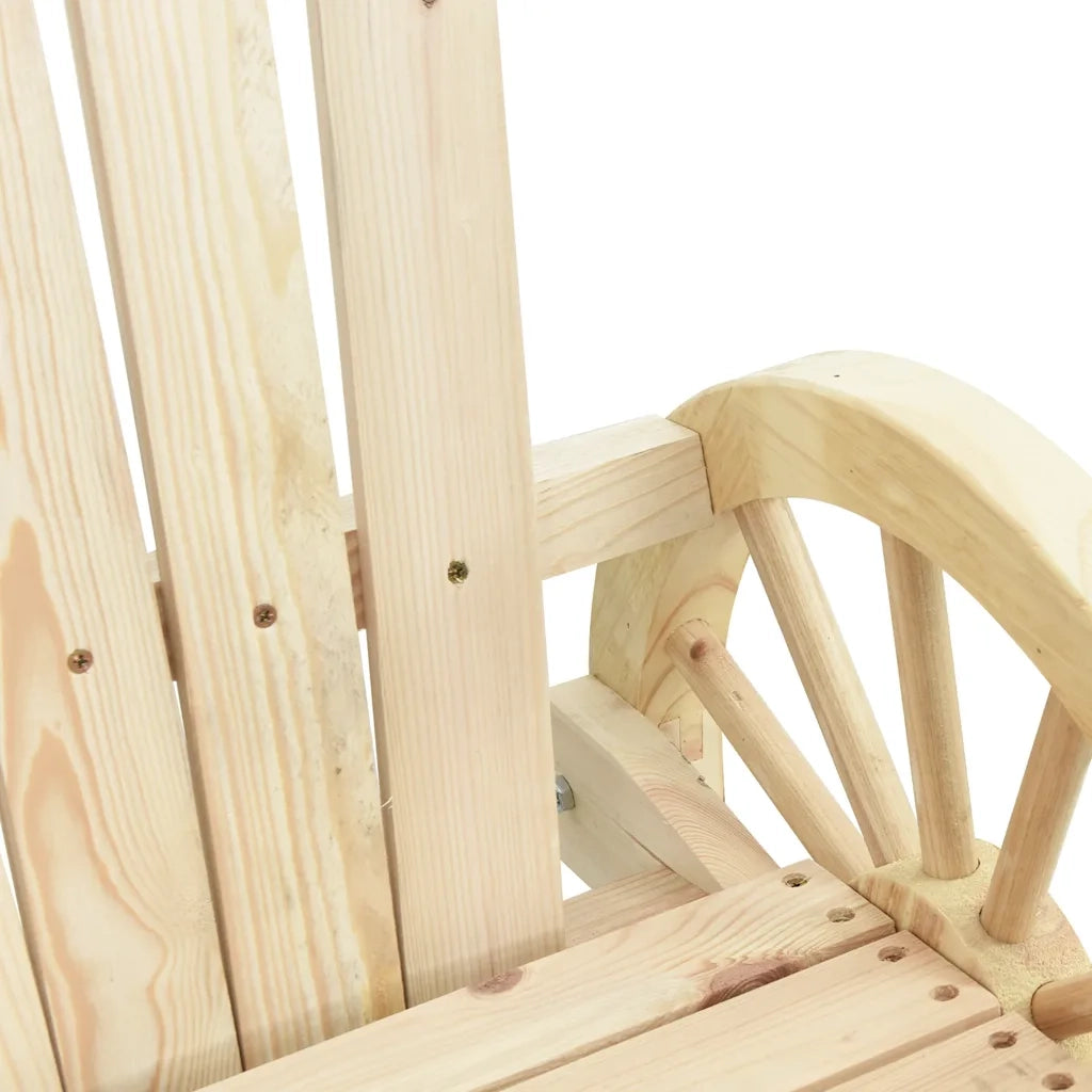 Sedia da patio-Sedia da Giardino Adirondack in Legno Massello di Abete 882129