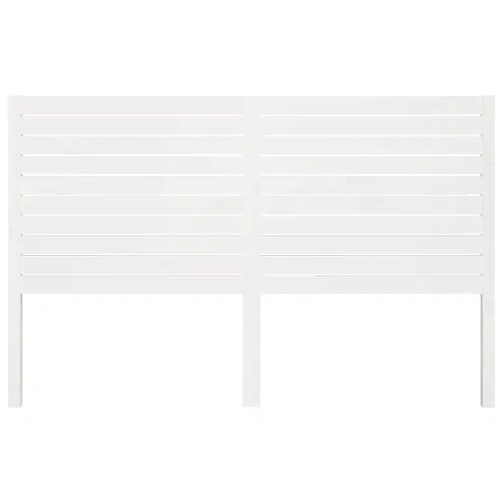 Testiera | Testata per Letto Bianca 166x4x100cm in Legno Massello di Pino