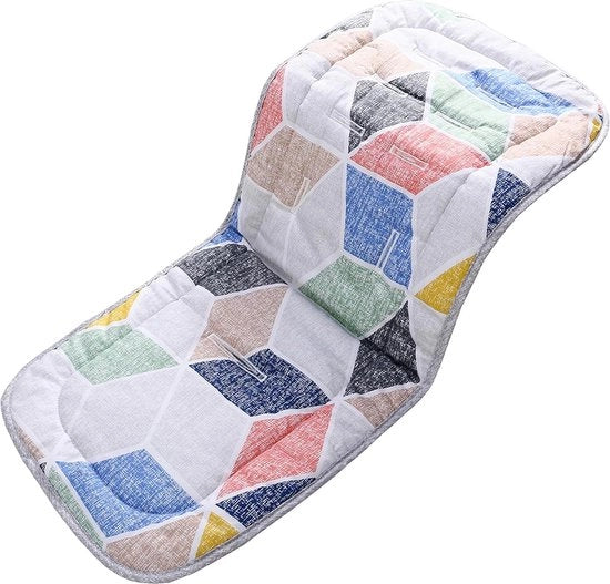 Liner per passeggino auto portatile in cotone puro, inserzione per passeggino universale, dimensioni 32x80 cm, cuscino per bambini