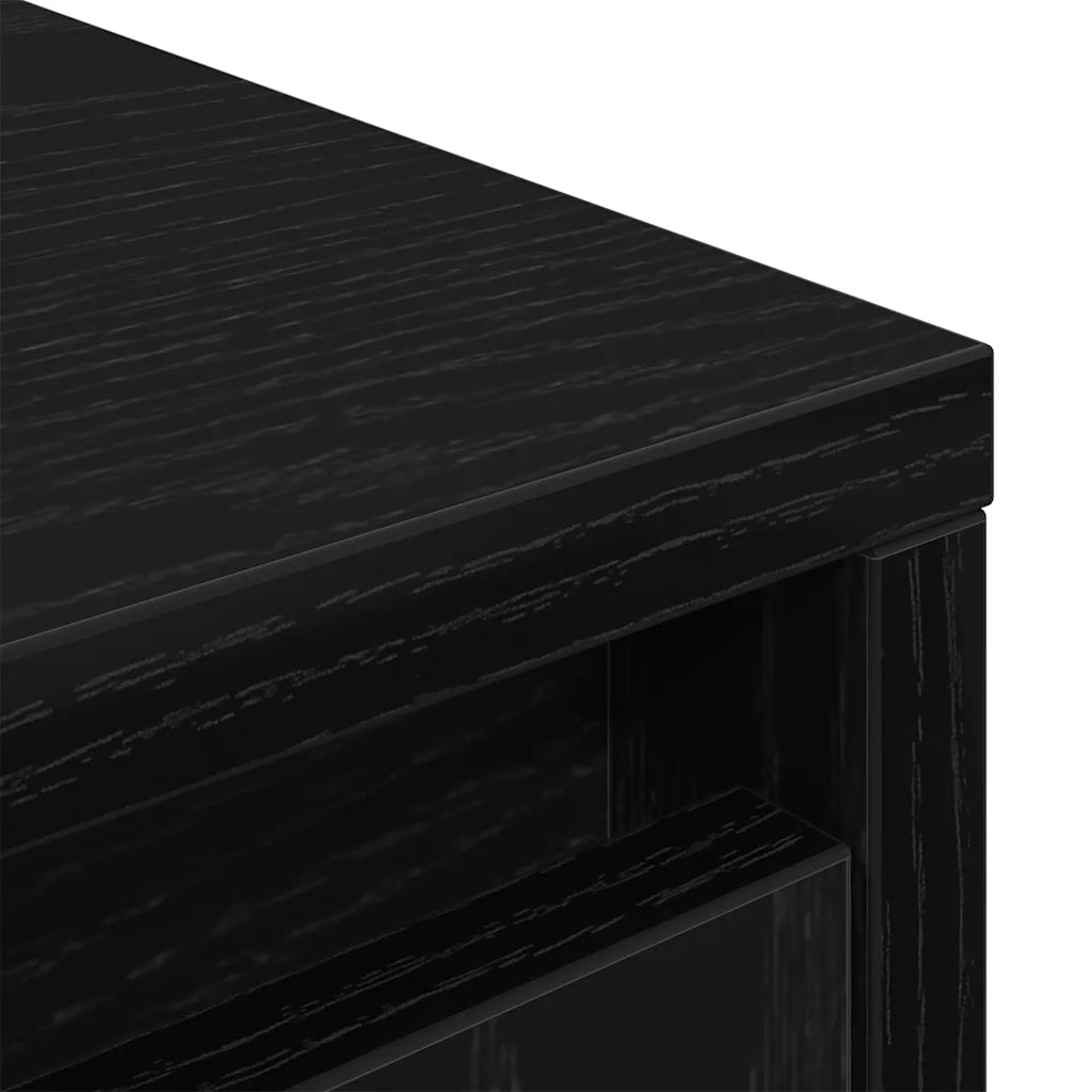 Armadio con Cassetto Rovere Nero 55,5x34x119,5 cm in Truciolato CFW4042516