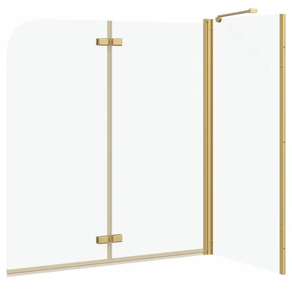 Involucro Doccia Oro 120 x 68 x 130 cm Vetro ESG e Alluminio
