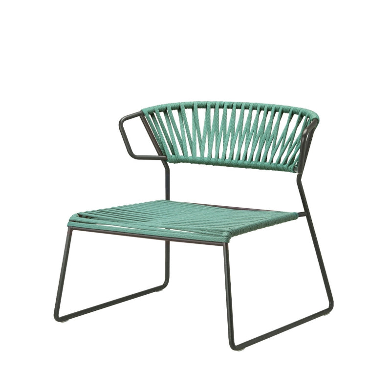 POLTRONA LISA LOUNGE FILO' CORDA NAUTICA MADE IN ITALY SCAB DESIGN