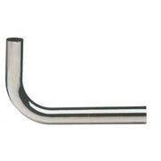 CANOTTO CR CURVO 90  °  OTTONE CROMATO MM 30 CM 15X25