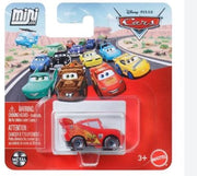 Cars Mini Racers Lightining McQueen with racing wheels,Veicolo in miniatura in metallo,Mattel,Eta 3+