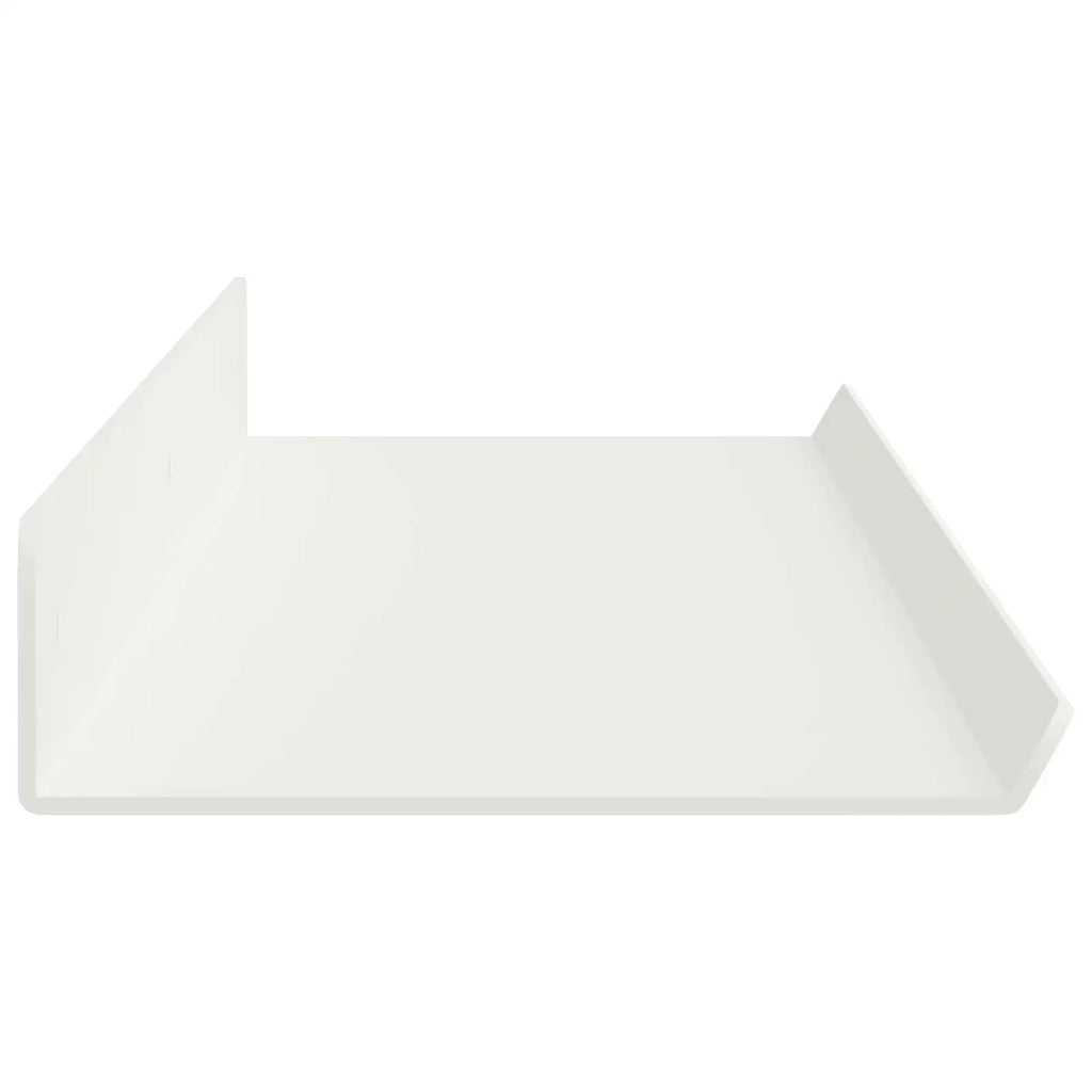 Mensola sospesa 2 pcs Bianco 80 x 9 x 2,5 cm Acciaio 8003982