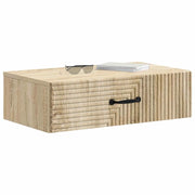 Tavolino da Parete Laterale | Tavolo laterale | Tavolino Rovere Sonoma 59 x 34,5 x 17 cm