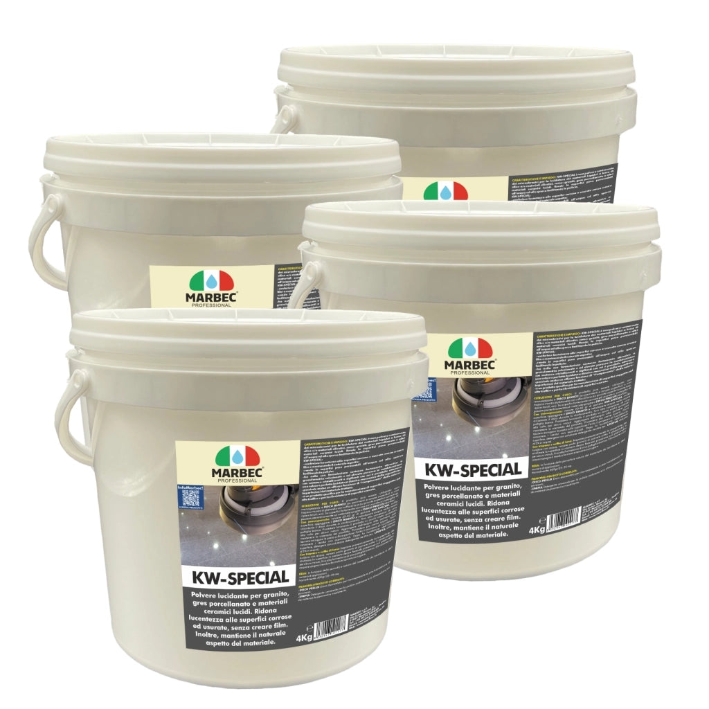 Lucidante in polvere per gres porcellanato e granito KW-SPECIAL   4KGx4Pz