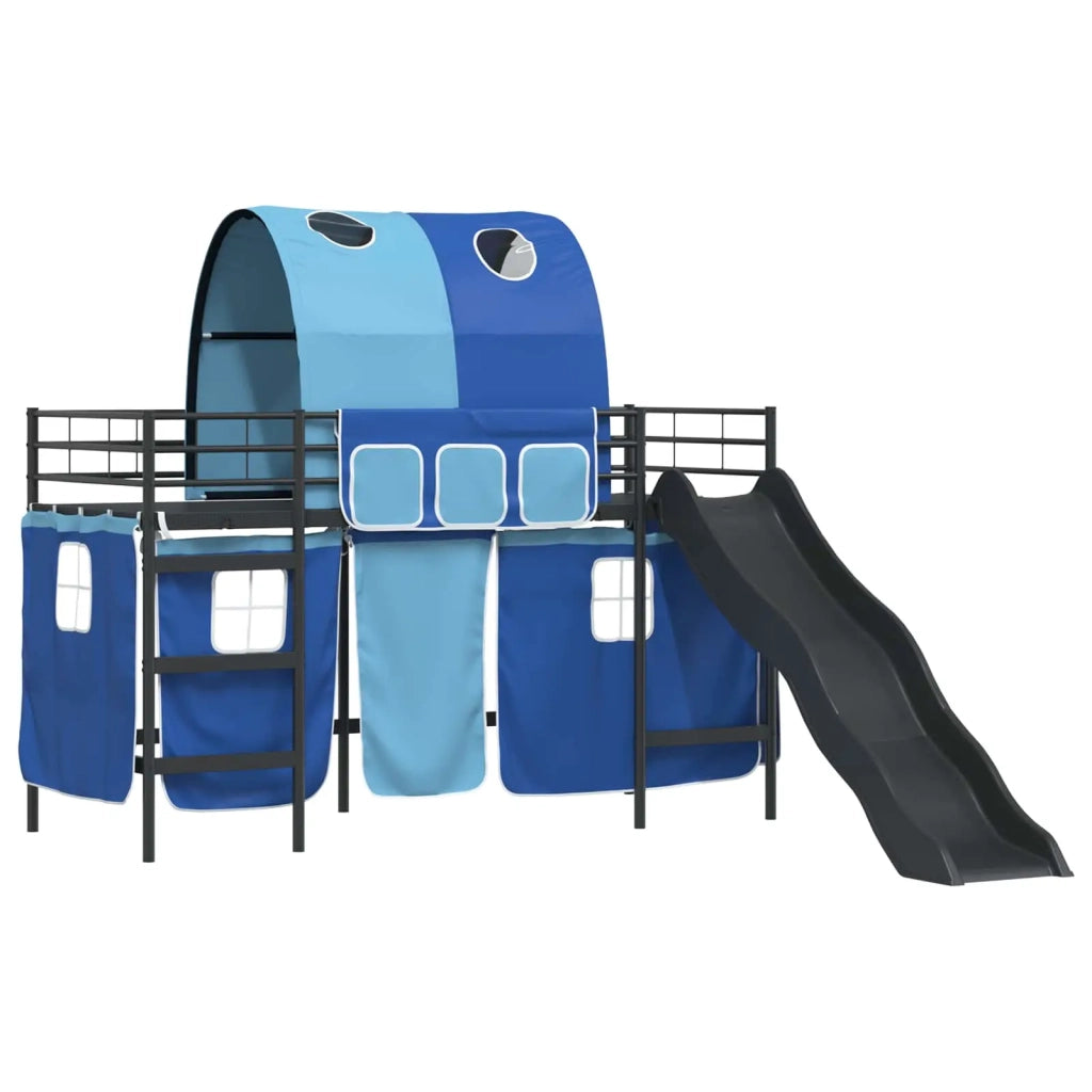 Struttura del letto loft per bambini Nero e Blu 100 x 190 cm 42020840